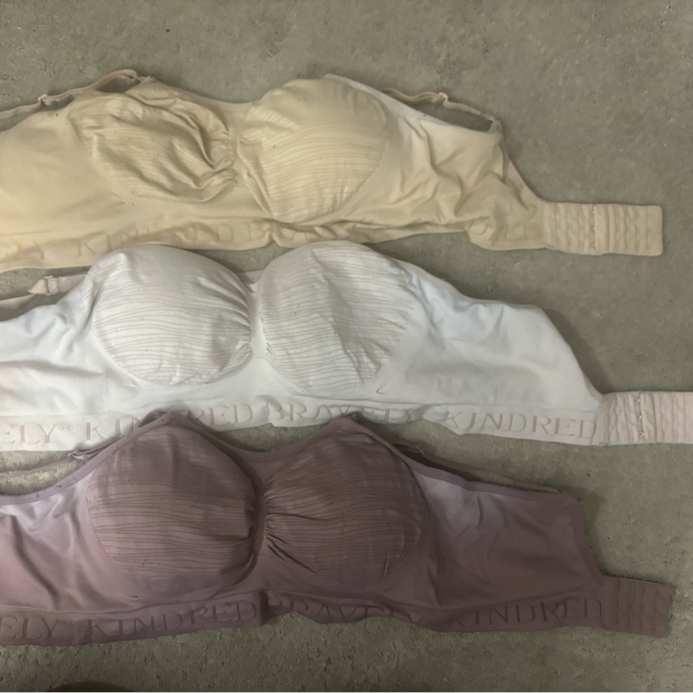 Kindred Bravely Sublime® Hands-Free Pumping & Nursing Bra x3